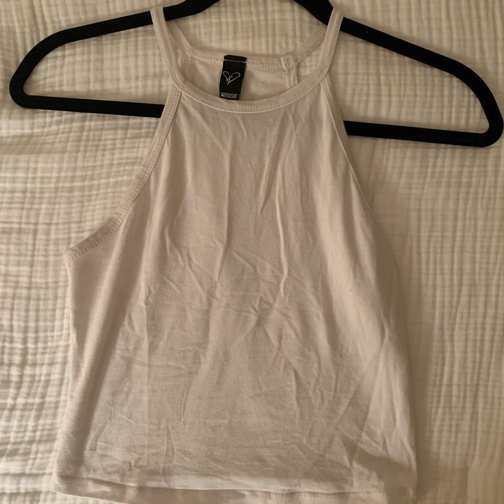 Basic white crop top